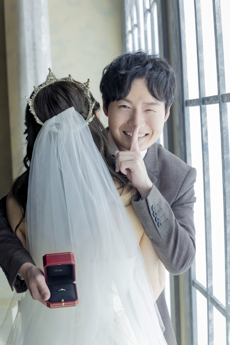 【チャペル】ご新郎様×リングショット