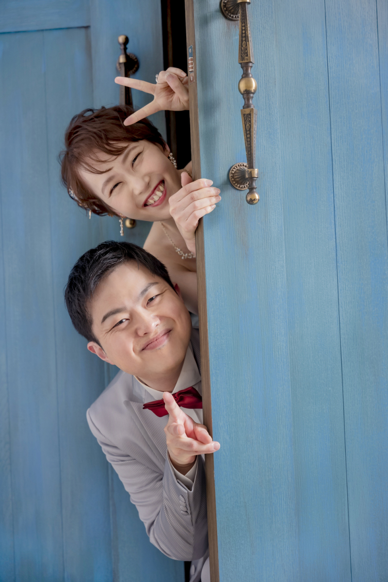 ひょっこりショット|地中海エントランス