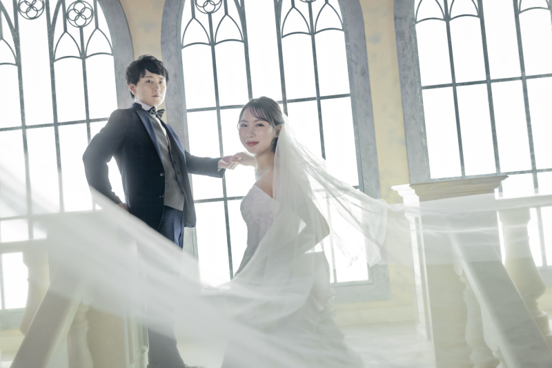 光とベールがつくった、ほんの一瞬のドラマ