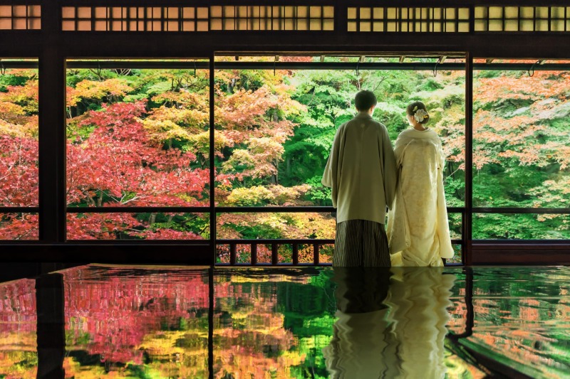 移動が大変な和装もスタジオで楽々♪