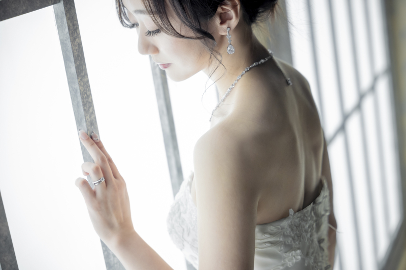 素敵なリングと…ご新婦様ソロショット