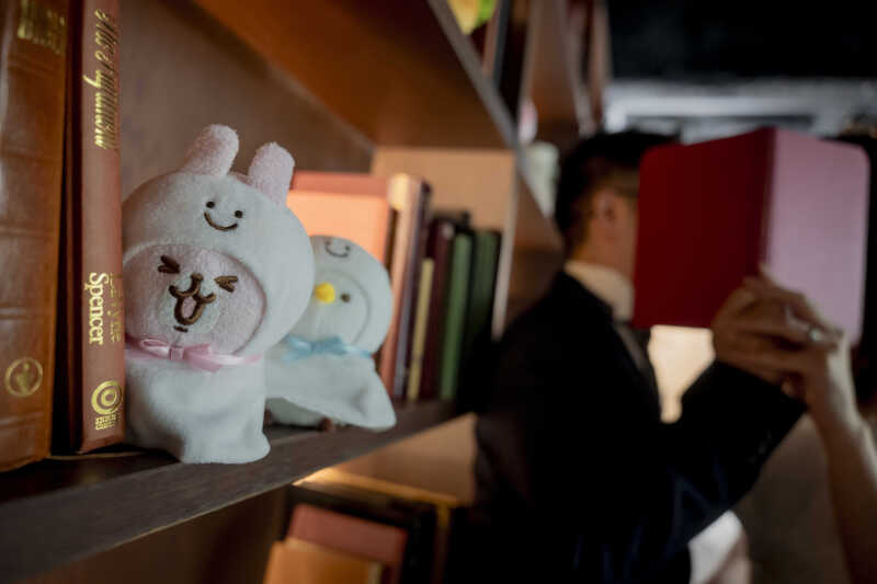 おふたりに隠れてちらっと…♪