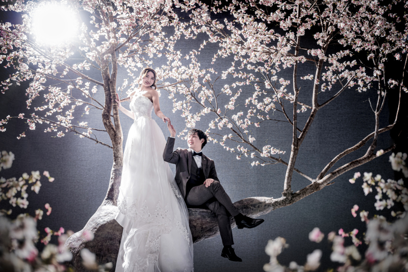 【桜】手繋ぎショット