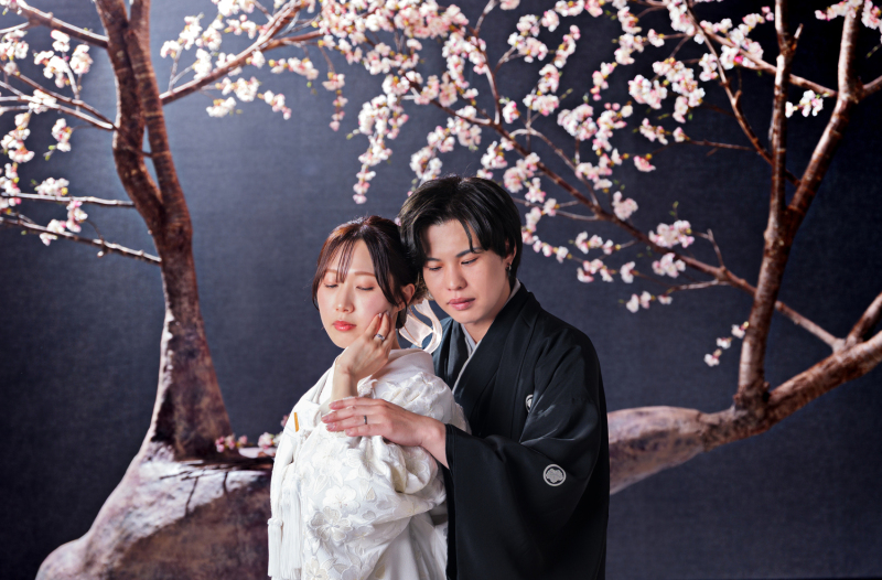 夜桜に寄り添う静かな美しさ