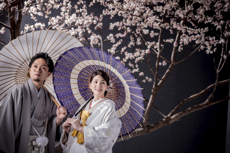 衣装チェンジ!和装でぼんぼり夜桜へ