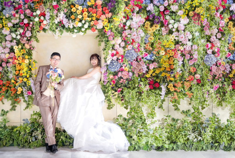 フラワーウォール×ビッグスマイルでむすび☆