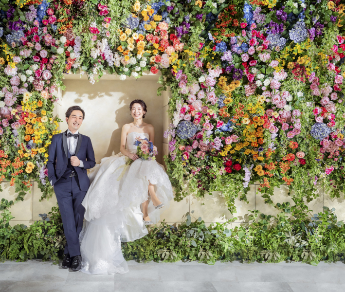 花と笑顔でいっぱい