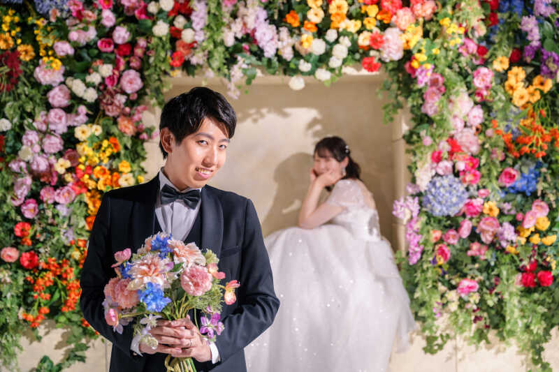 実はサプライズブーケが!