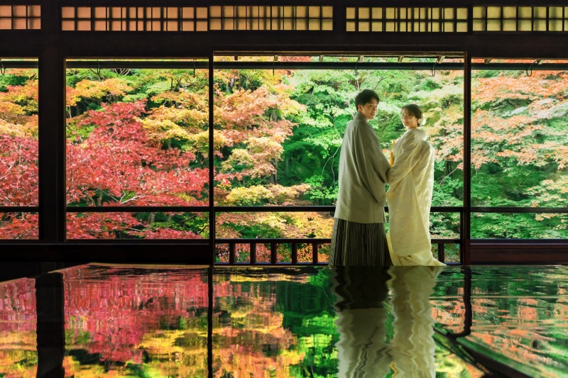 　スタジオで叶える紅葉？！