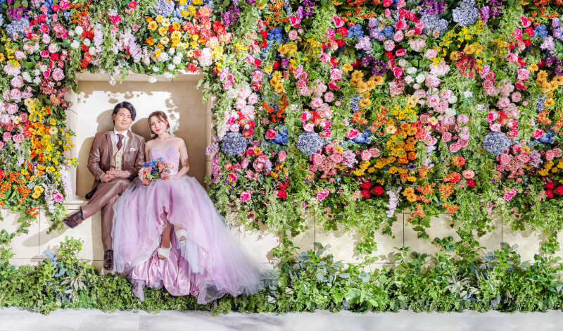 色鮮やかな花々と一緒に★