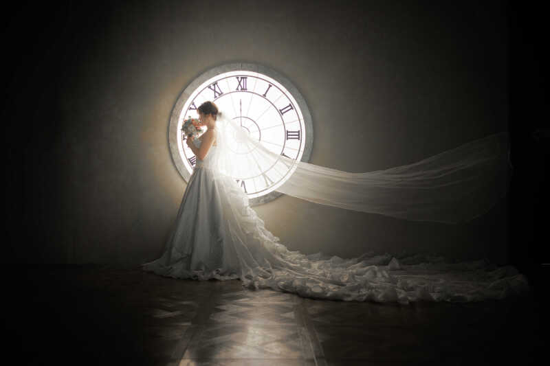 【クロック】ご新婦様ソロショット