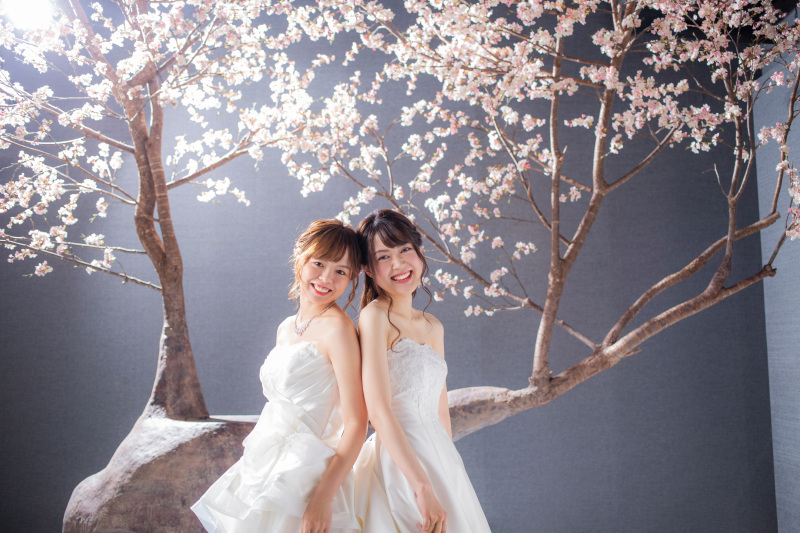 肩を寄せ合わせた仲良しショット♪