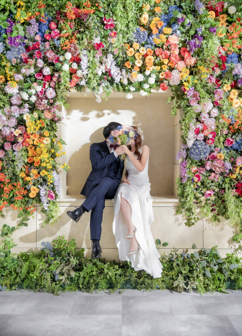 【フラワーウォール】お顔かくしショット