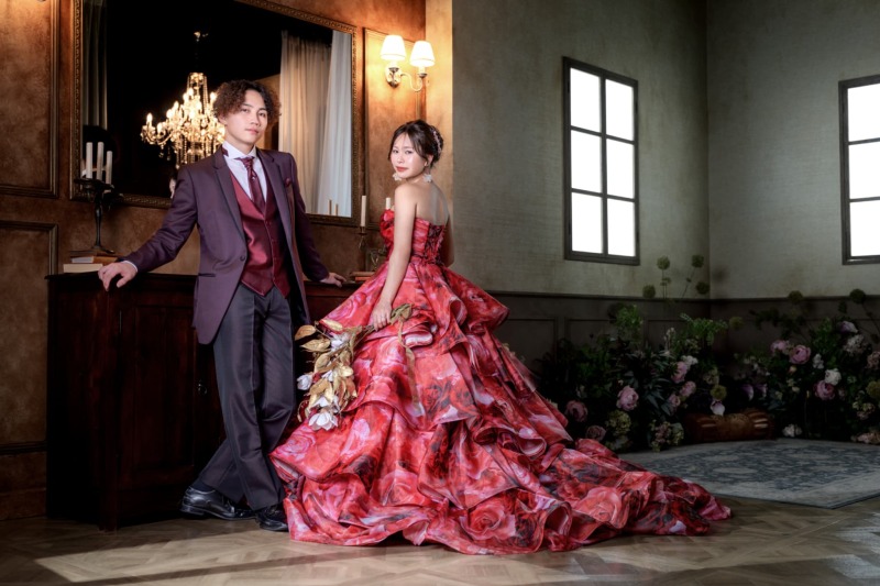 コーディネートは赤色！