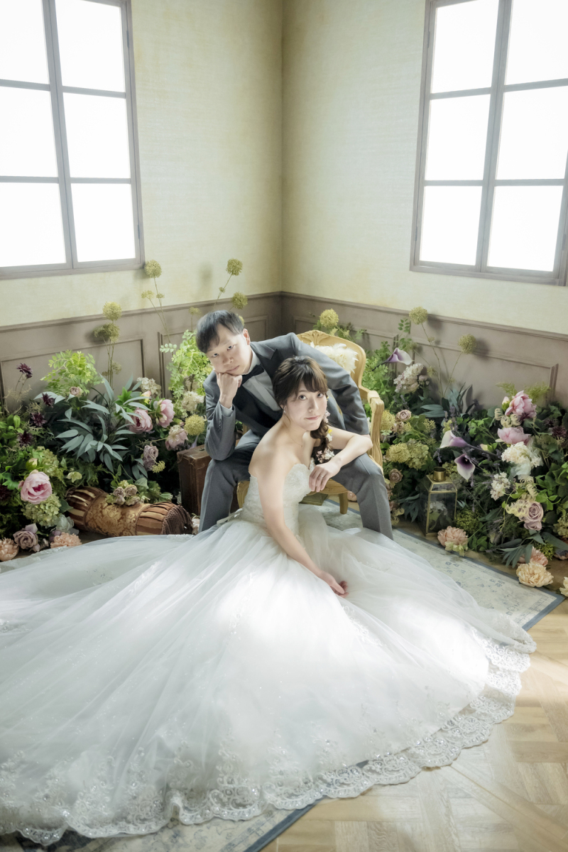 柔らかな光に包まれてクールなおふたり