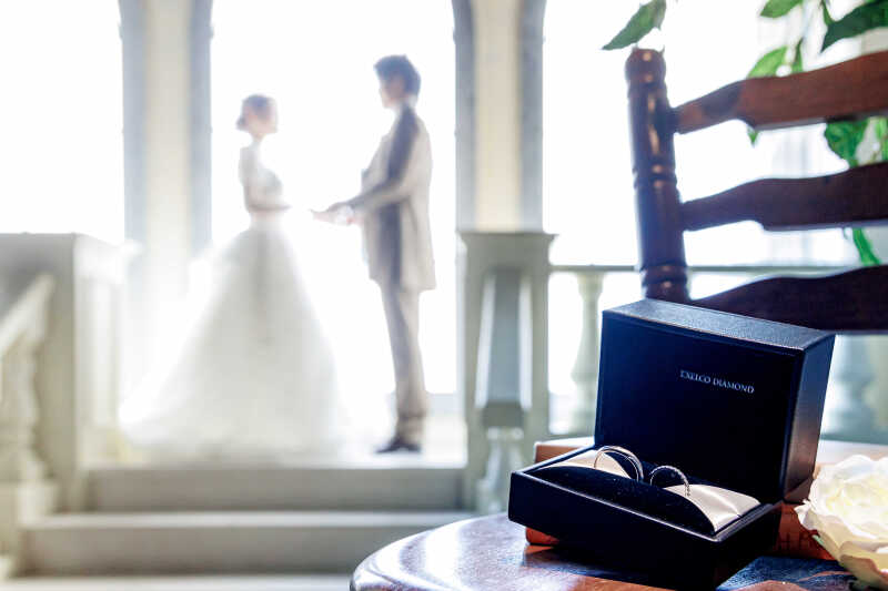 特別な指輪ショットも思い出に。