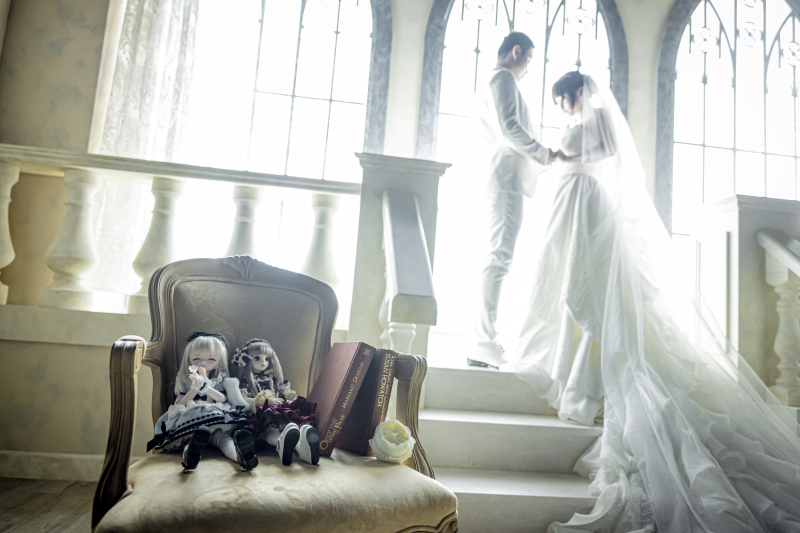 お人形と一緒に