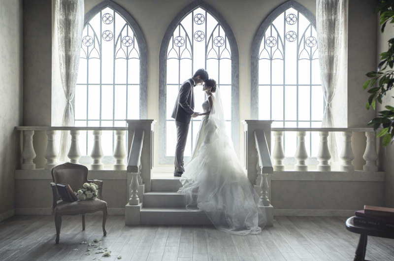 額をあわせ目を閉じて・・光のコントラスト♪