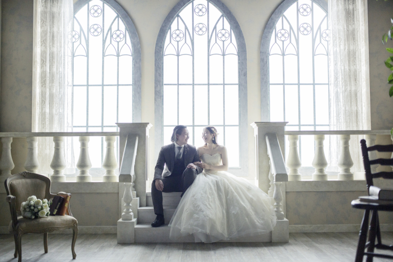 チャペル×お座りショット