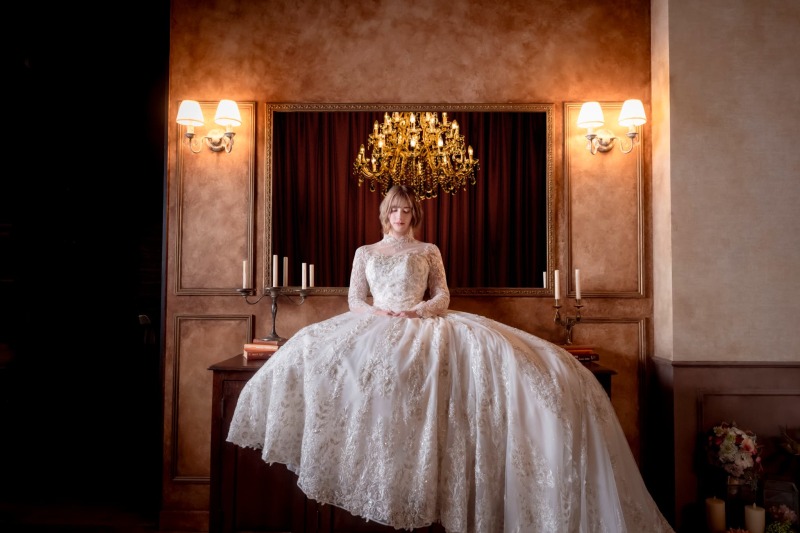 気品あふれる花嫁の佇まい