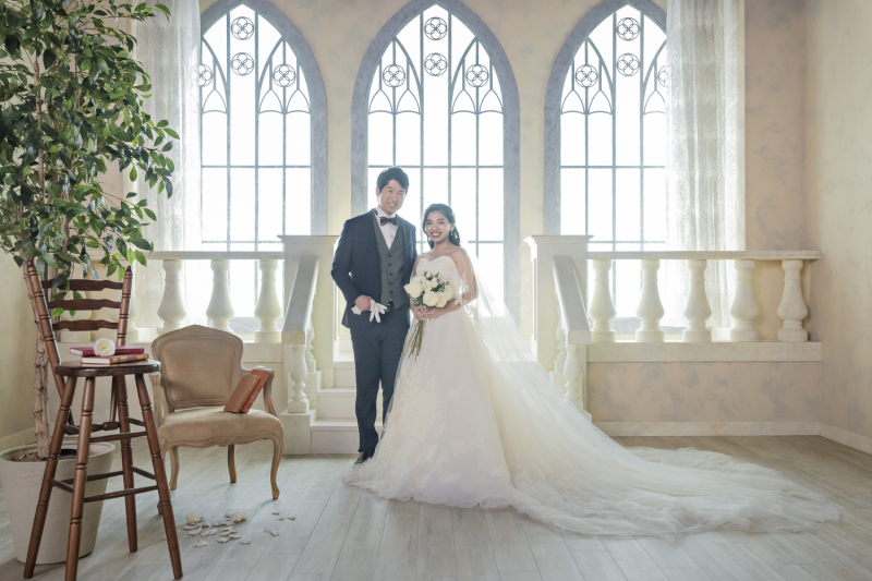 【1着|3シーン】多彩なポージングもお手のもの!納得フォトウェディング♪