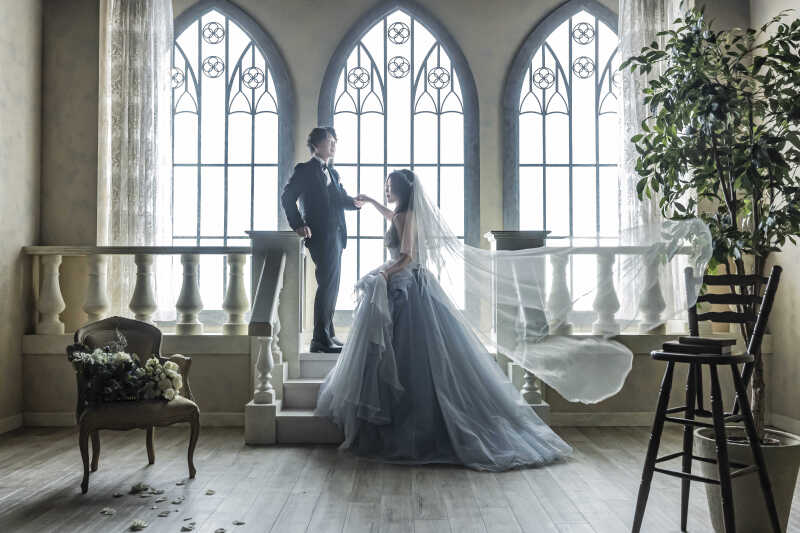 ロマンティックなエスコートショット