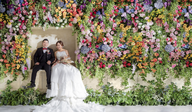 花いっぱいの空間