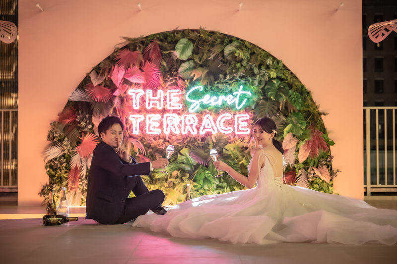 マイアミリゾートフルな素敵なナイト撮影を。