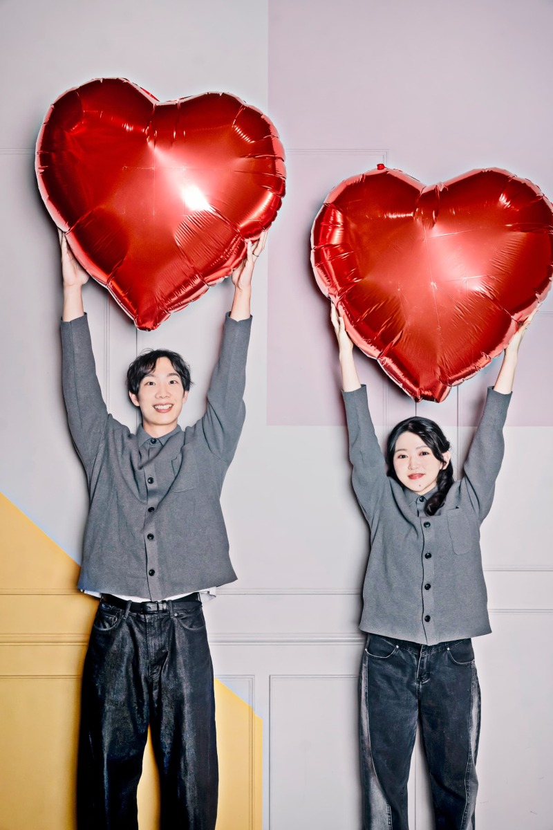 そんなハートも持ち上げるおふたり♡