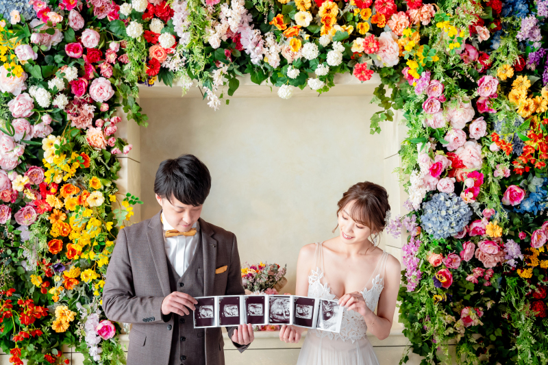 特別なエコー写真とともに