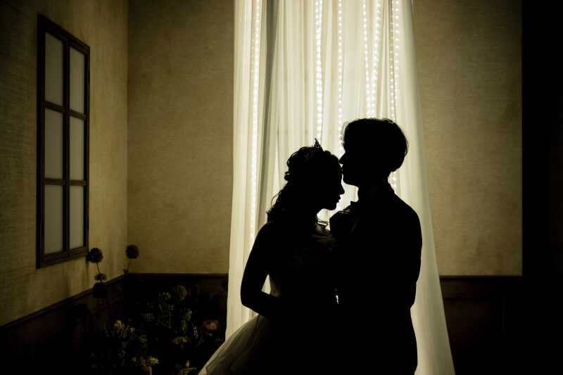 コントラストが美しいシルエットショット