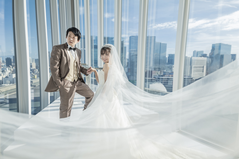 まるで天空チャペル|洗練されたチャペルとスタジオ両方叶えるフォトウェディング♪