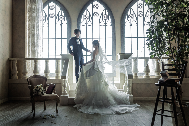 【チャペル】ベールふわりショット