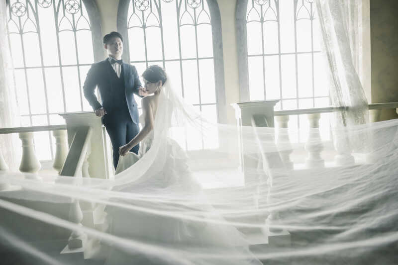 【チャペル】ベールふわりショット