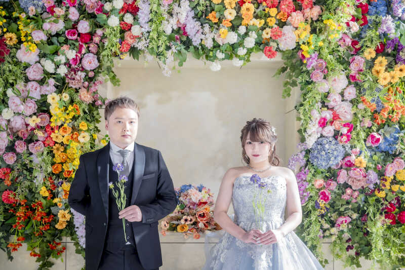 【フラワーウォール】正面ショットでフィナーレ♪