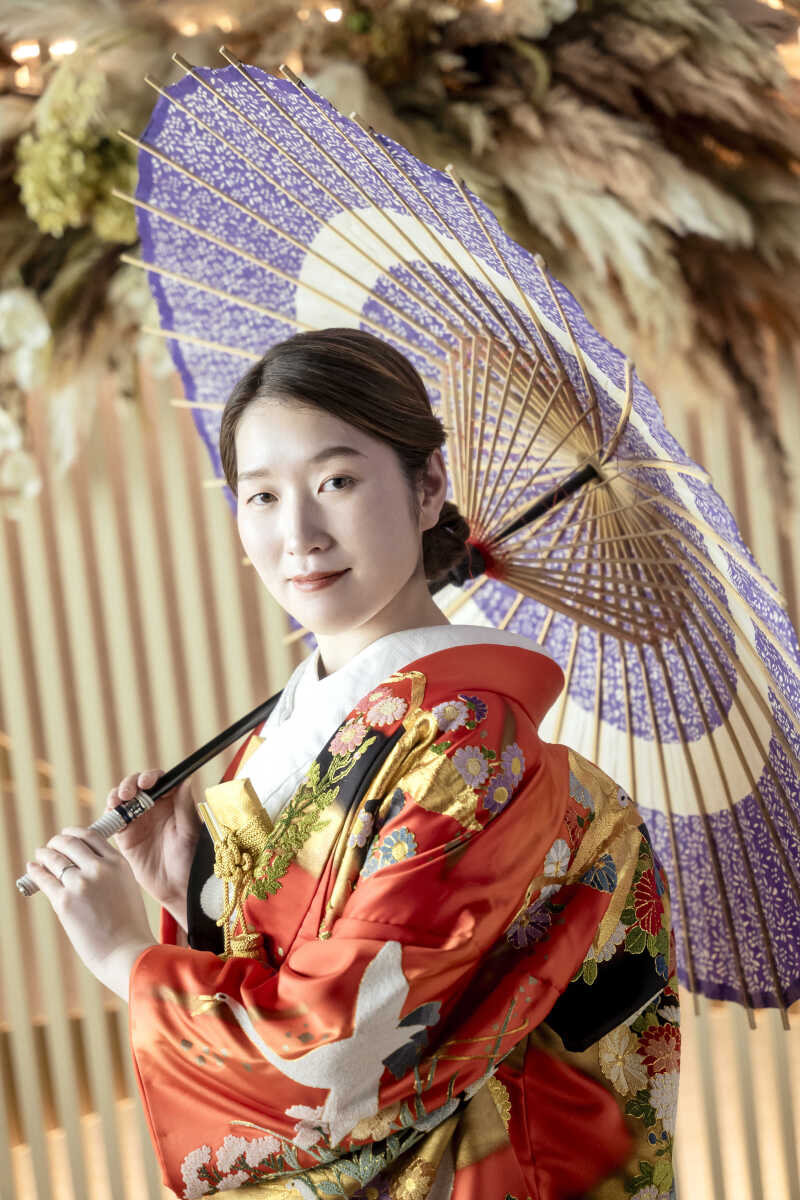 【新婦様ソロショット】華やかに個性を彩る瞬間