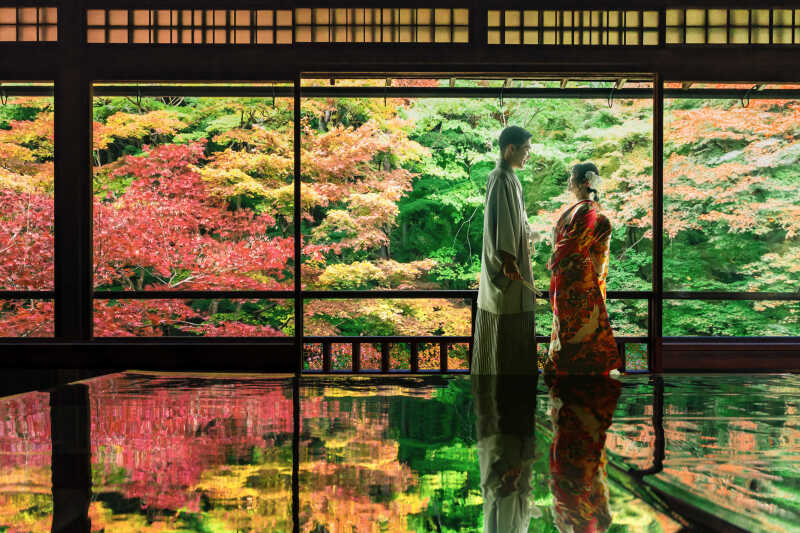 【瑠璃光院】見つめ合いショット