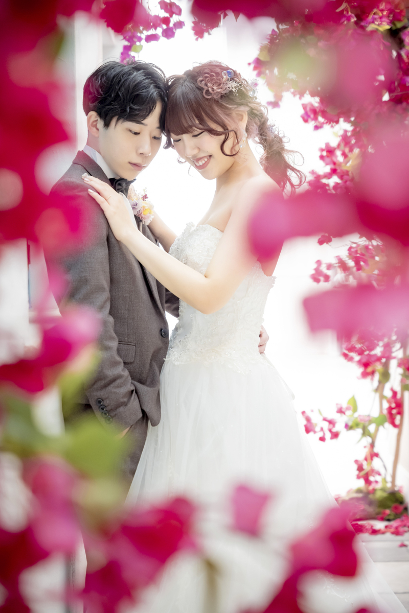 おでこ寄せショット@ブーゲンビリアストリート