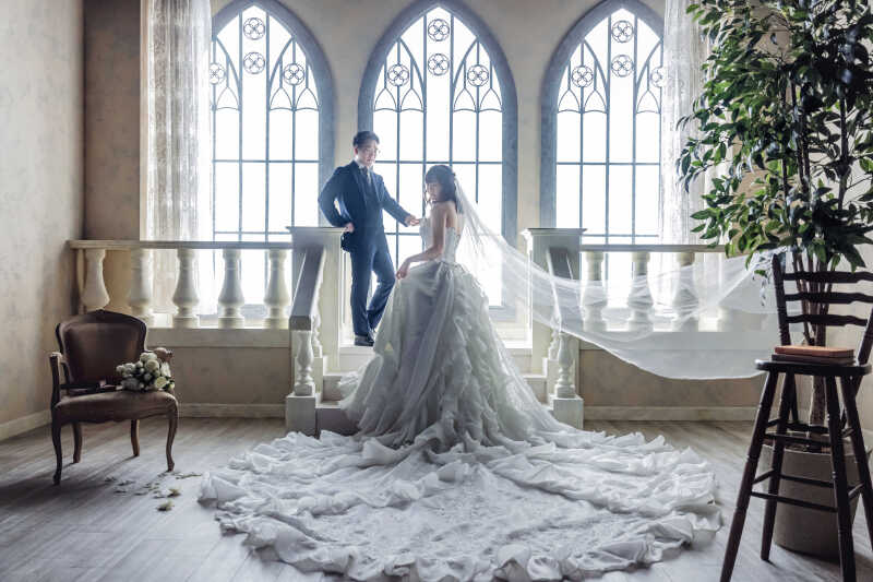 純白のベールが舞う瞬間