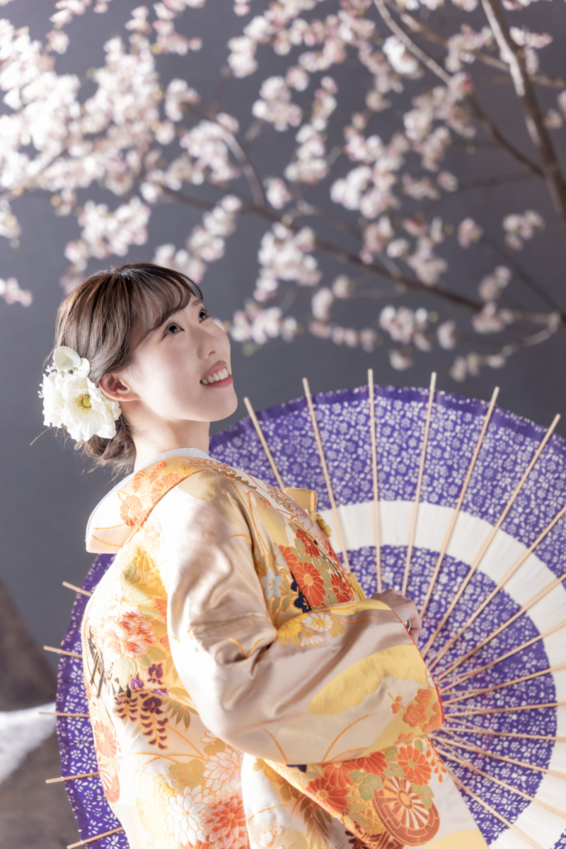 【桜】和装×和傘