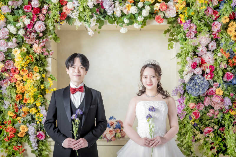 フラワーウォール×正面ショット