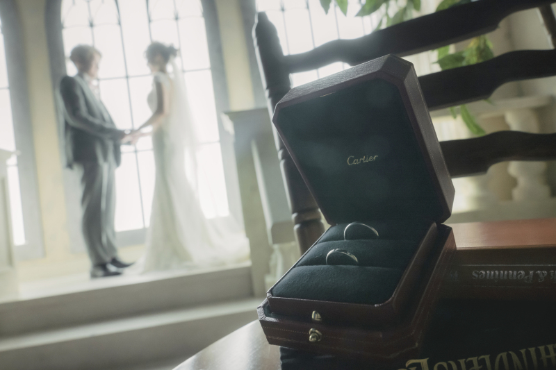 【チャペル】リングクローズショット