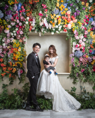 赤ちゃんと一緒にフォトウェディング♪