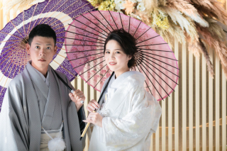 和装で上品に...