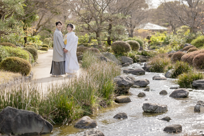 四季折々の庭園で