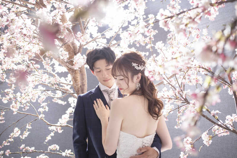 【桜】寄り添いハグショット