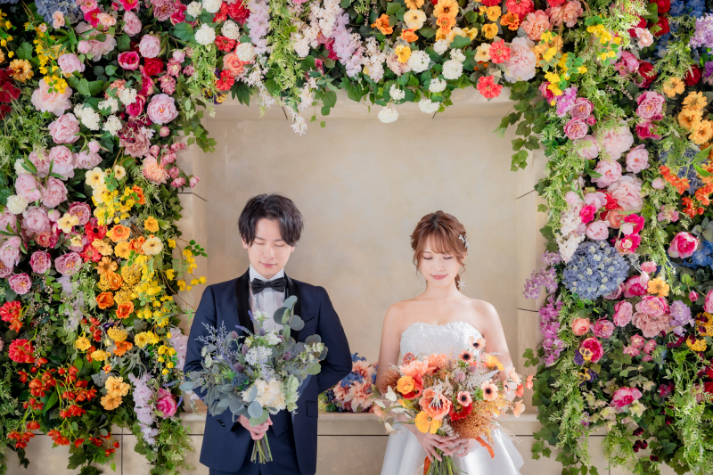 【フラワーウォール】そっと目を閉じて…