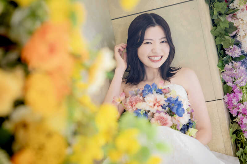 花嫁の幸せを映す一枚★ブーケと笑顔の輝き