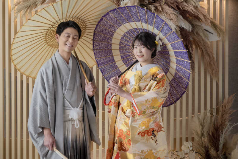 和傘とともに、華やぐ瞬間