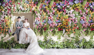 花の壁に囲まれて・・・